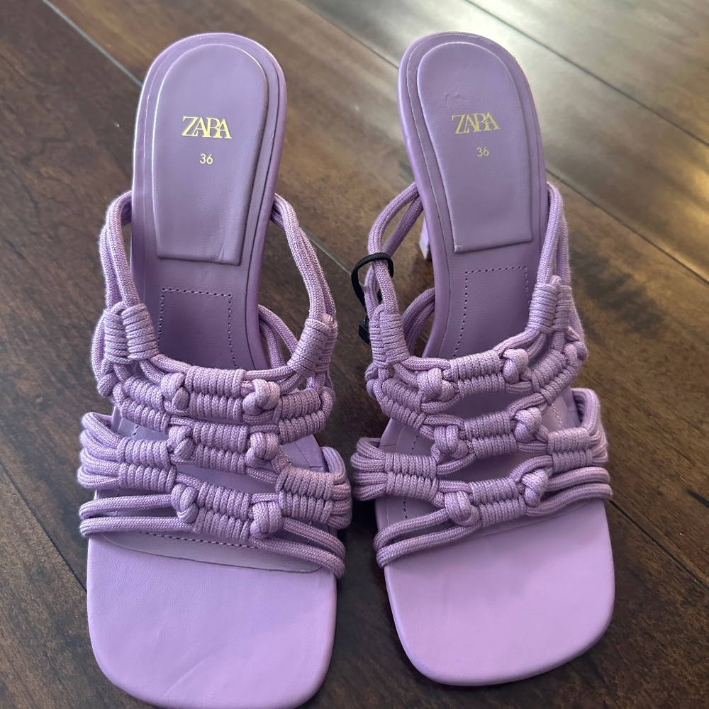 Purple Zara heels